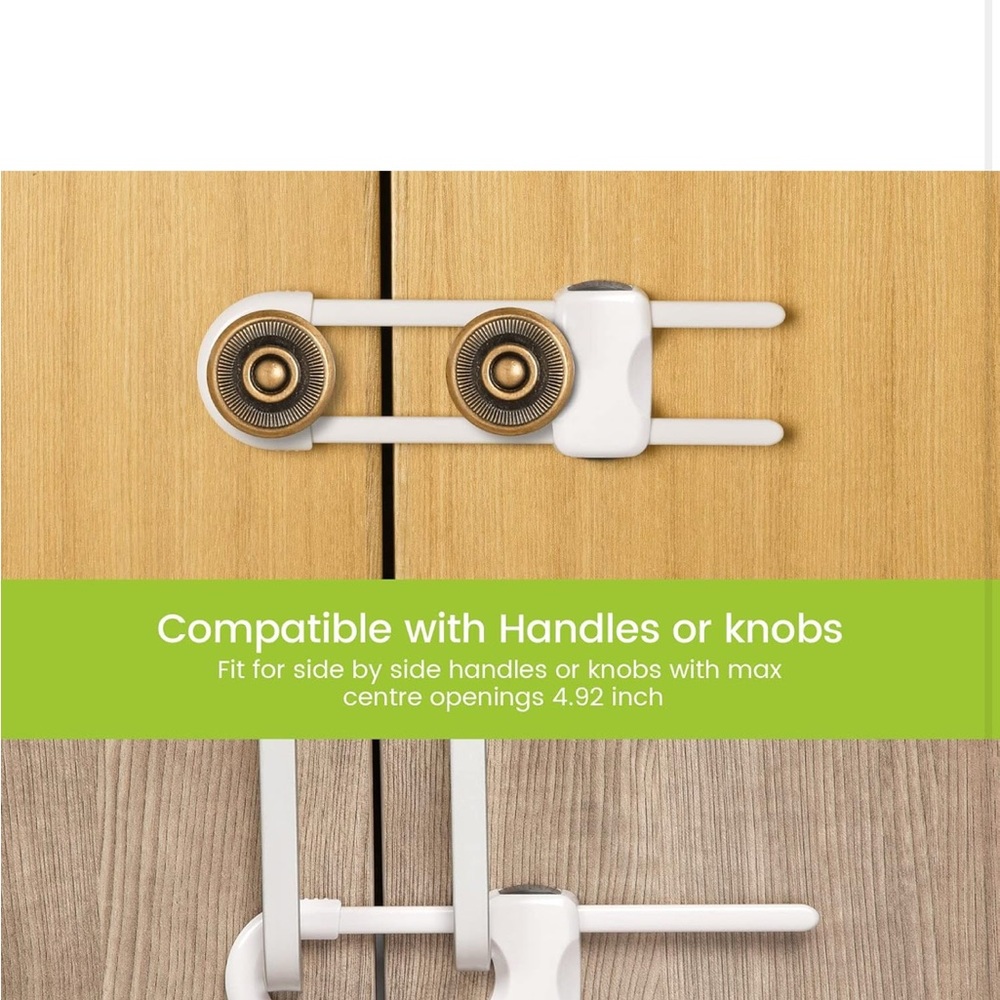 10 Child Proof U Shaped Adjustable Safety Locks